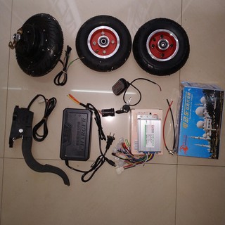 BỘ KÍT CHẾ XE Ô TÔ ĐIỆN TRẺ EM, XE NGƯỜI KHUYẾT TẬT, DÙNG CHÂN GA HOẶC TAY GA, chế xe đạp điện, xe điện chế, chế xe đạp