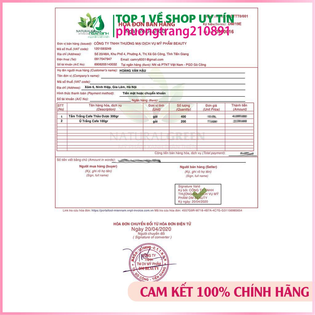 [ 500GR] Ủ TRẮNG CAFE (dùng cả face và body) . . . mới cập nhật chính hãng mới. | BigBuy360 - bigbuy360.vn