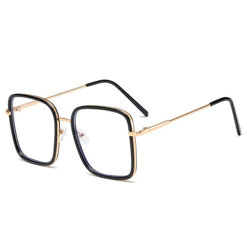 Mắt Kính Gọng Vuông Chống Tia Sáng Xanh Thời Trang Hàn Quốc Cổ Điển Cho Nữ