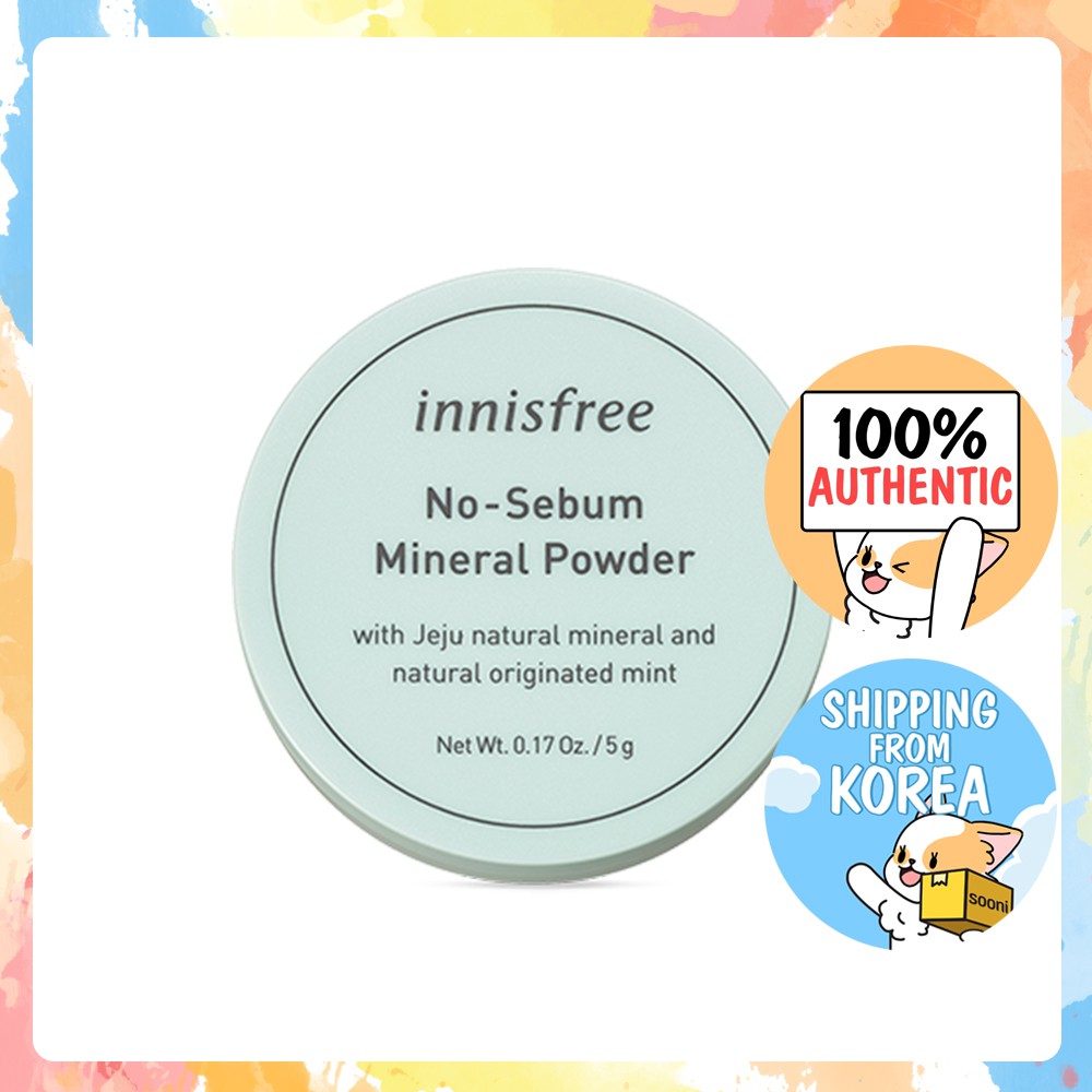 [Hàng mới về] Phấn Phủ Khoáng Innisfree Không Gây Nhờn 5g