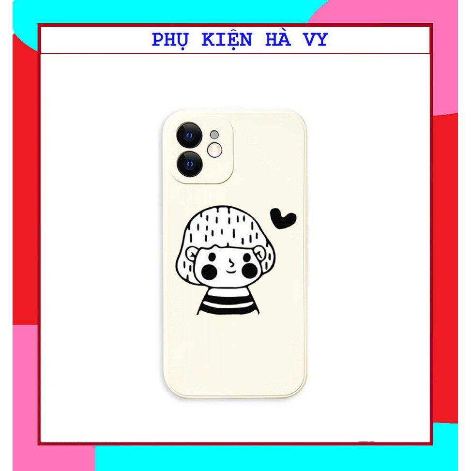 Ốp lưng iphone hình goodboy and goodgirl cute cạnh vuông giả ip12 5/5s/6/6plus/6s/7/7plus/8/8plus/x/xr/xs/11/12/pro/max