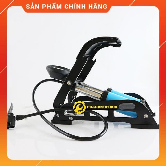 Bơm hơi xe máy mini - Bơm xe máy đạp chân loại tốt -Bảo hành 6 tháng 1 đổi 1 stanley