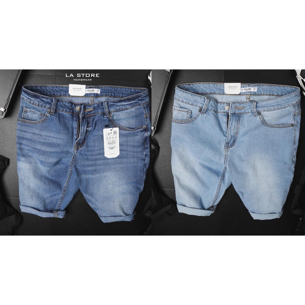 Quần short jean nam - Quần short jeans P&B size lớn