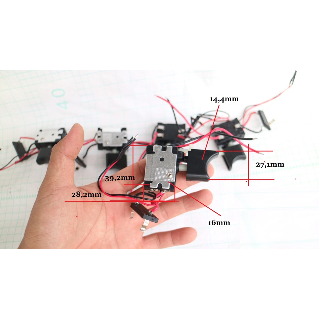 Công Tắc máy khoan pin Có Điều Tốc,Đảo Chiều Cho Máy Khoan Pin 12v,21v,24v,26v,28v