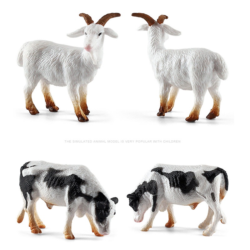 ✿ Set 12 Tượng Động Vật Mini Trang Trí Bánh Kem