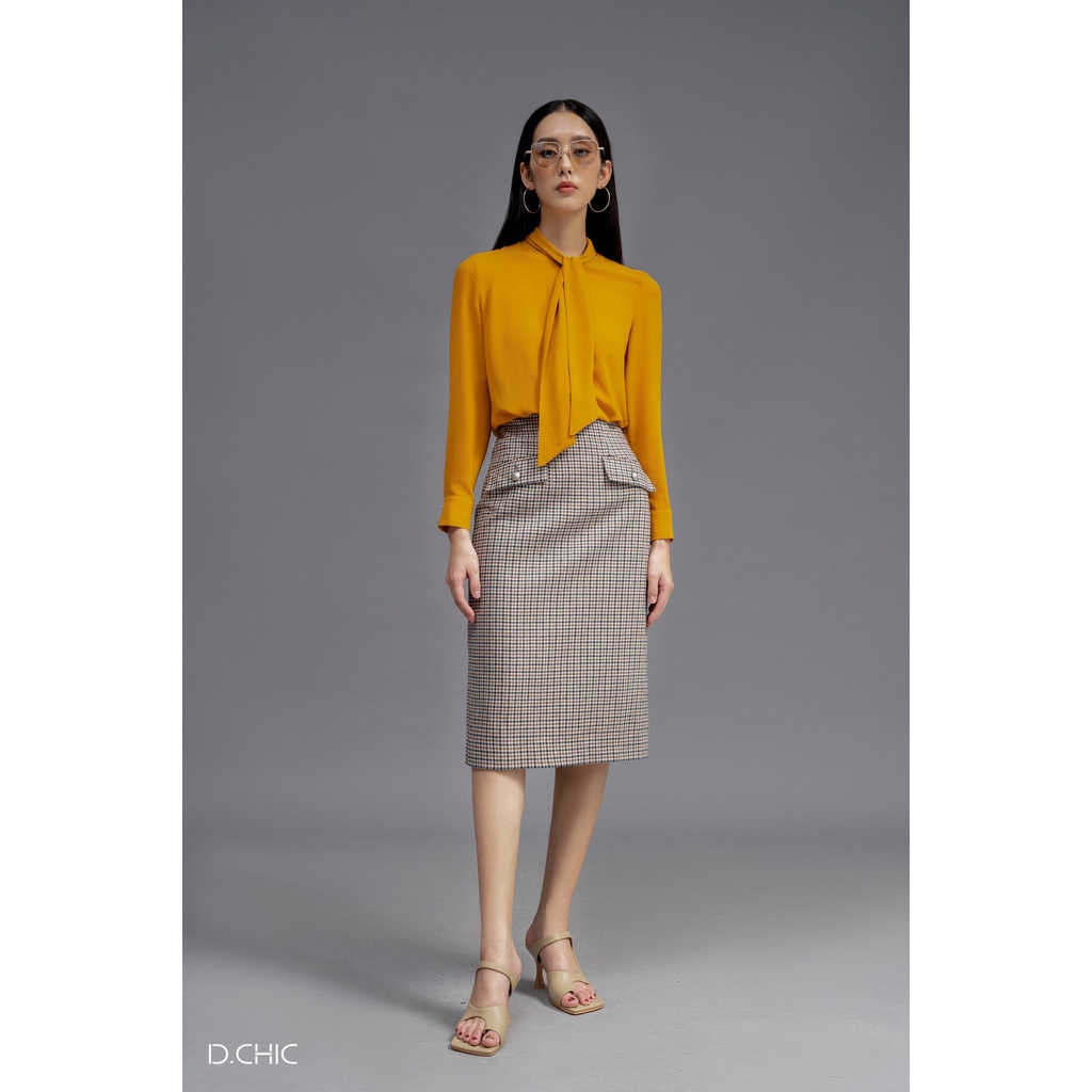 Áo vest lửng cổ 2 ve dáng ôm 1 cúc D.CHIC MS: 160347