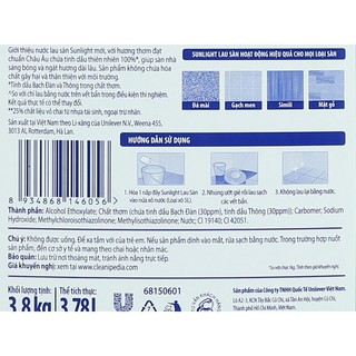 Nước lau sàn Sunlight can 3.8kg