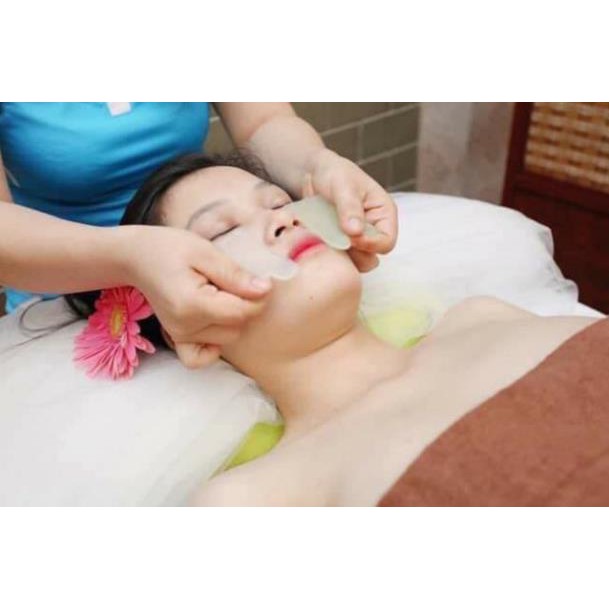 1 cặp ngọc cạo gió, massage mặt