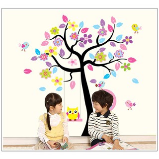 (HCM) Decal dán tường Cây nhà bác cú - decalhcm