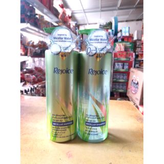 Bộ dầu gội + xả rejoice micellar làm sạch dầu 480ml.