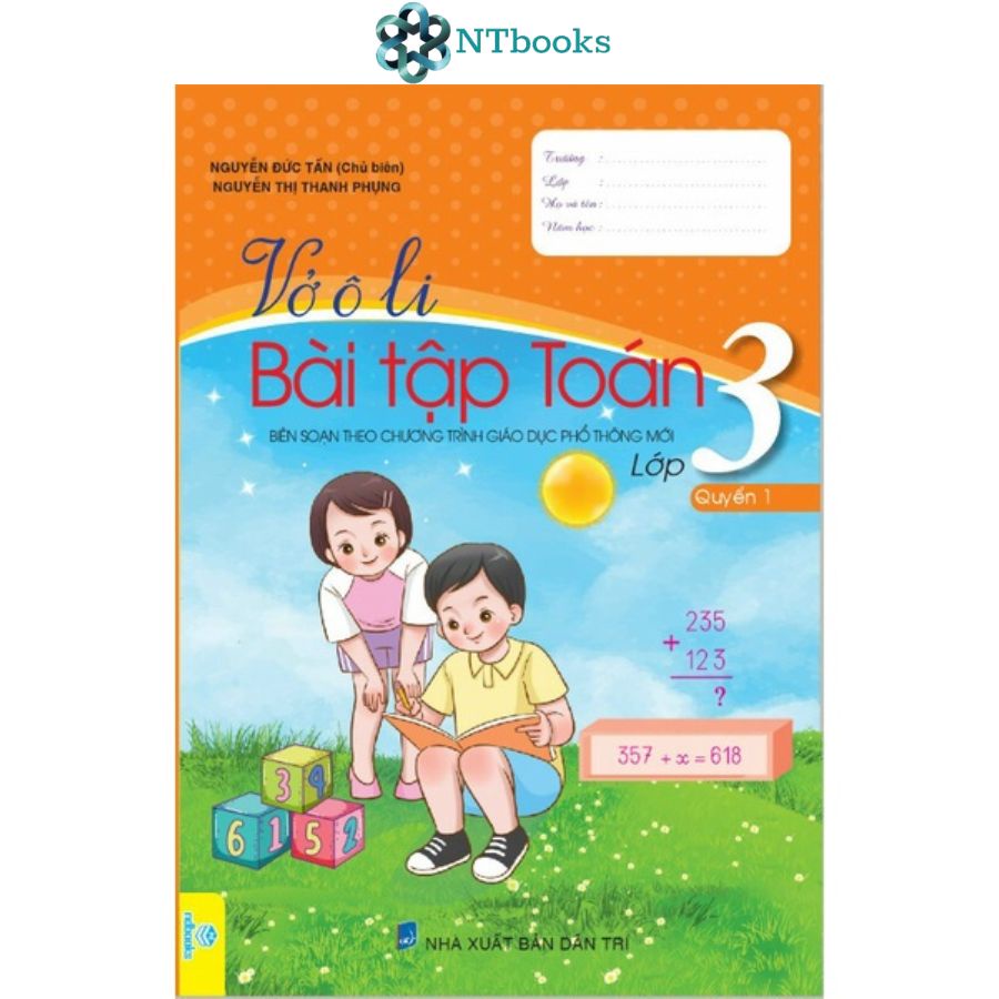 Sách Vở Ô Li Bài Tập Toán 3 Quyển 1 + Quyển 2 (Biên Soạn theo chương trình Giáo dục phổ thông mới)