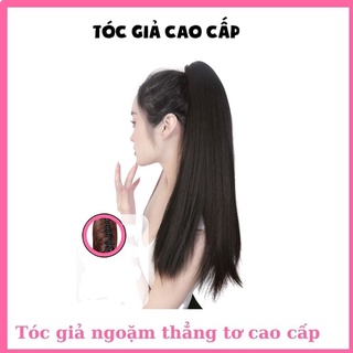 Tóc giả ngoặm đuôi thẳng dài ❇️freeship ❇️uốn ếp tạo kiểu vô tư ❇️