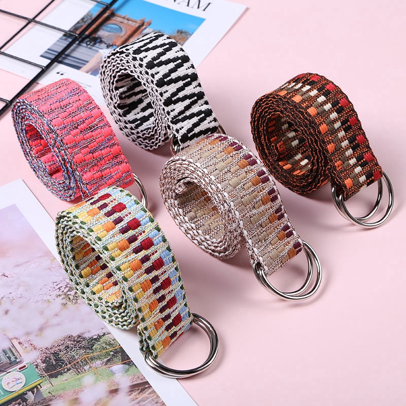 Thắt Lưng Vải Bố Thiết Kế Đơn Giản Phong Cách Hàn Quốc