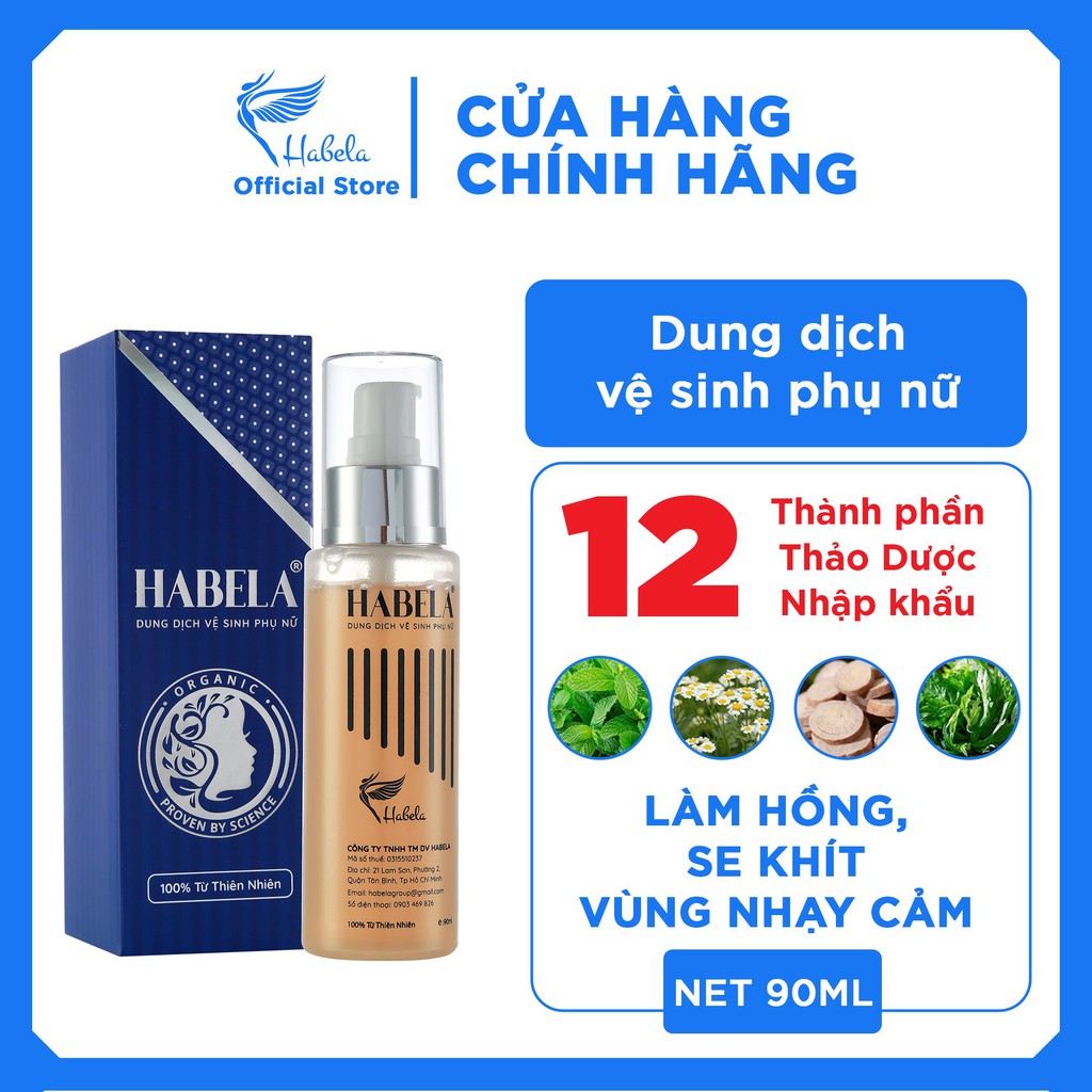 Dung Dịch Vệ Sinh Phụ Nữ Làm Hồng Se Khít HaBeLa 90ML