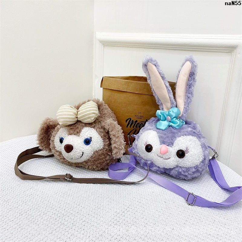 Lo Della Túi Đeo Chéo Vai Hình Tai Thỏ Bằng Lông Thỏ Phong Cách Loli Dành Cho Nữ