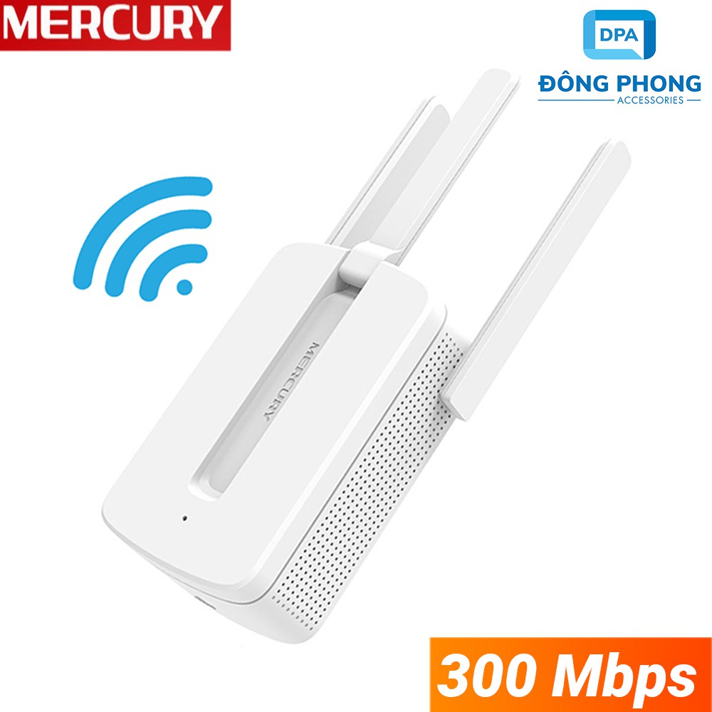 Kích Sóng Wifi Mercury MW310RE 3 Anten 300Mbps Chính Hãng Cực Khỏe | WebRaoVat - webraovat.net.vn