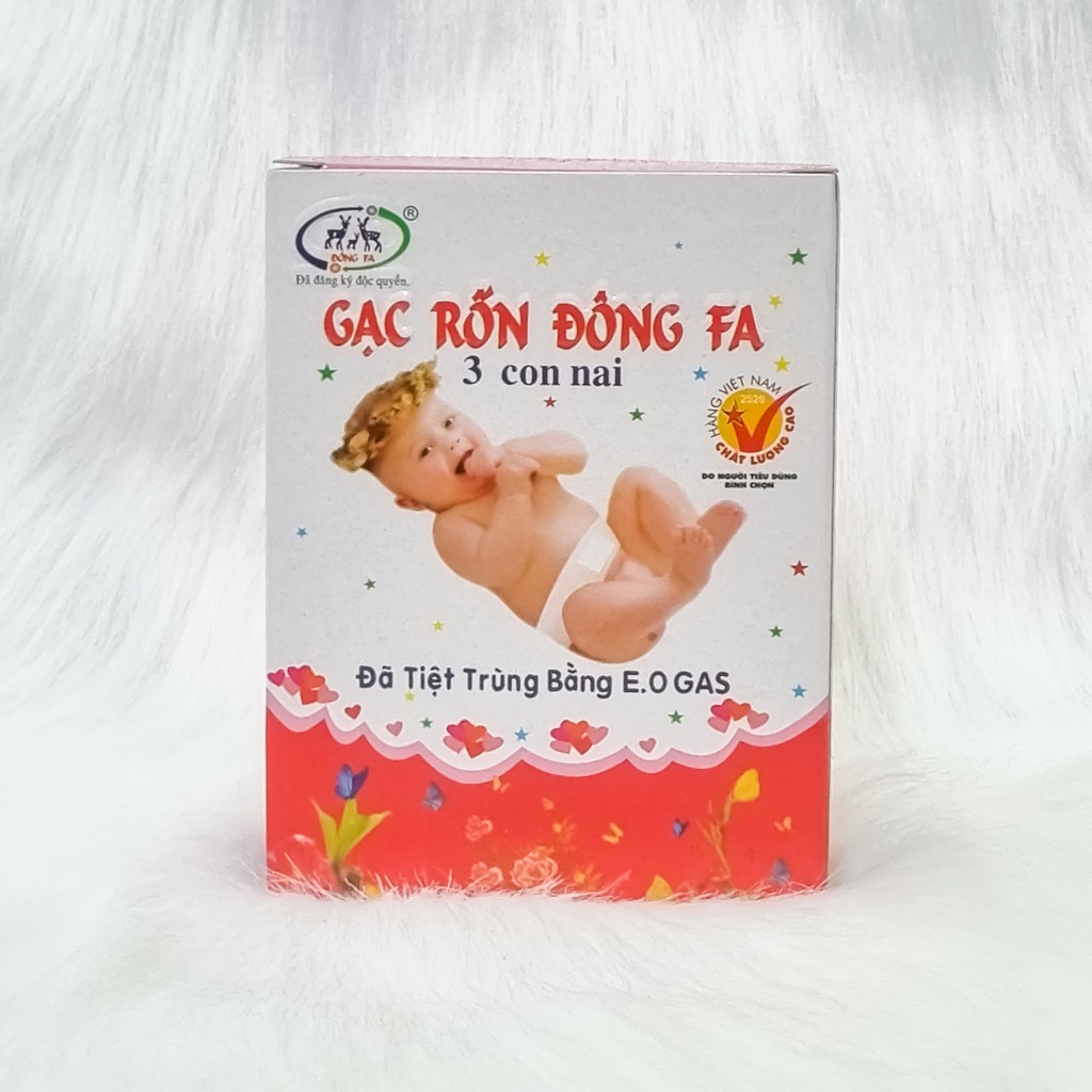 Băng rốn cho trẻ, gạc rốn Đông Pha hộp 3 băng