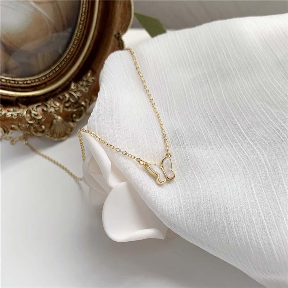 AROMA Vòng cổ Xích Mặt Hình Bướm Thời Trang Cho Nữ