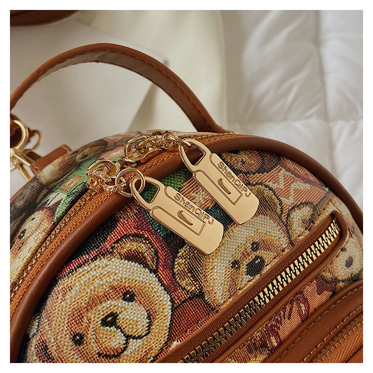 Ba Lô In Hình Gấu Thời Trang Dành Cho Nữ