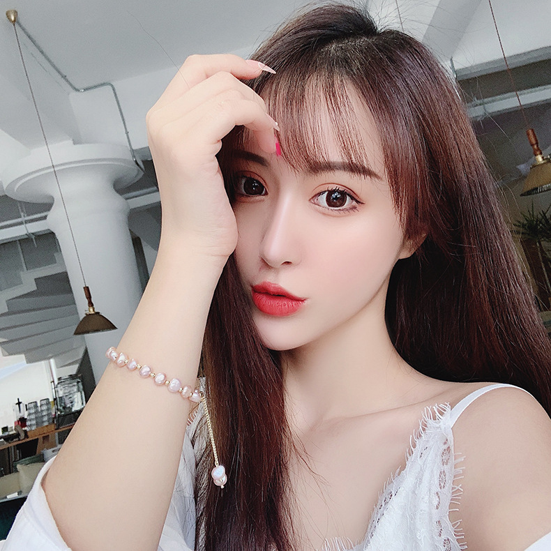 XiaoboACC Vòng Trang Sức Đeo Tay Gắn Hạt Ngọc Trai Giả Đáng Yêu Cho Phái Nữ