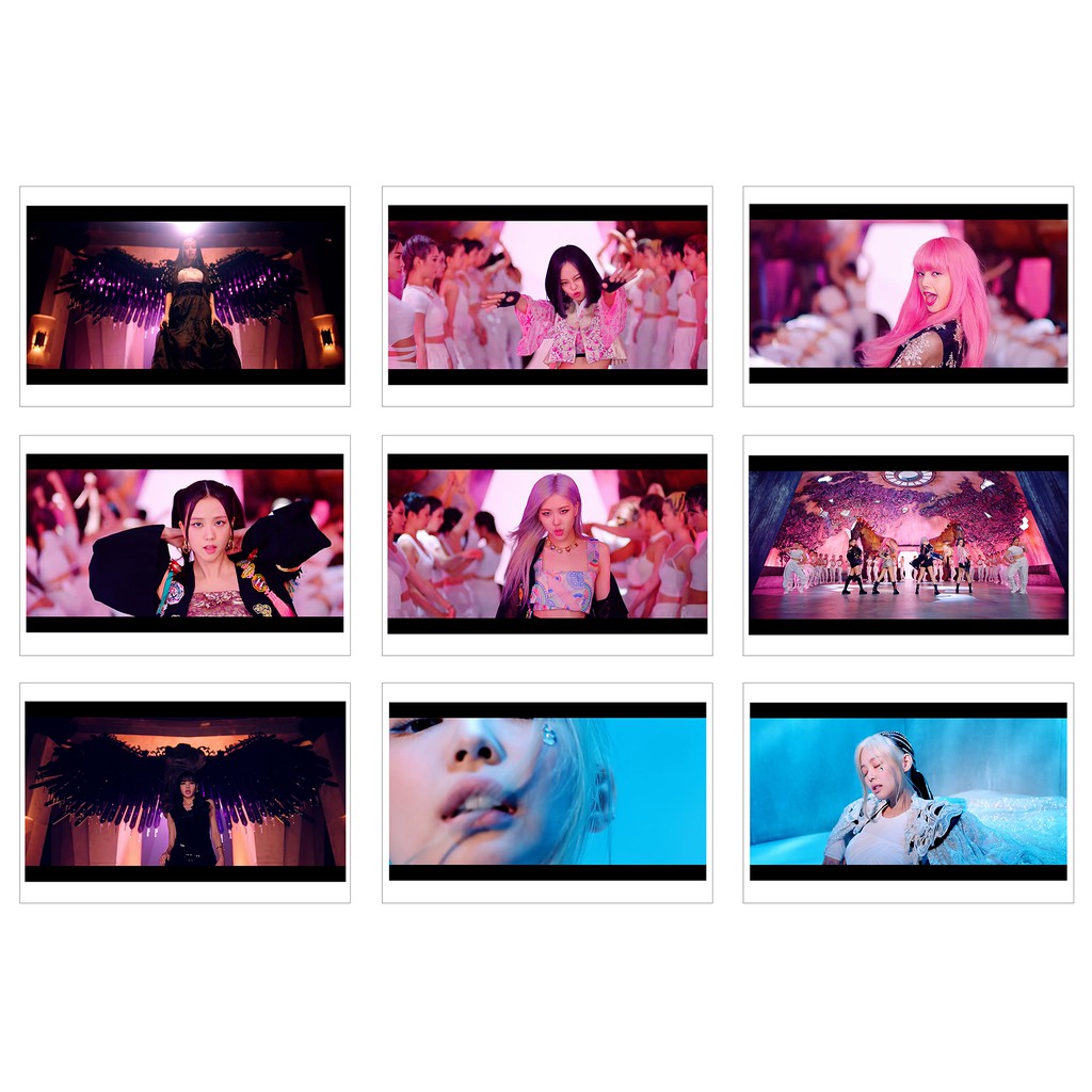 [Ép Lụa] Lomo Card 63 Ảnh BLACKPINK - MV How You Like That