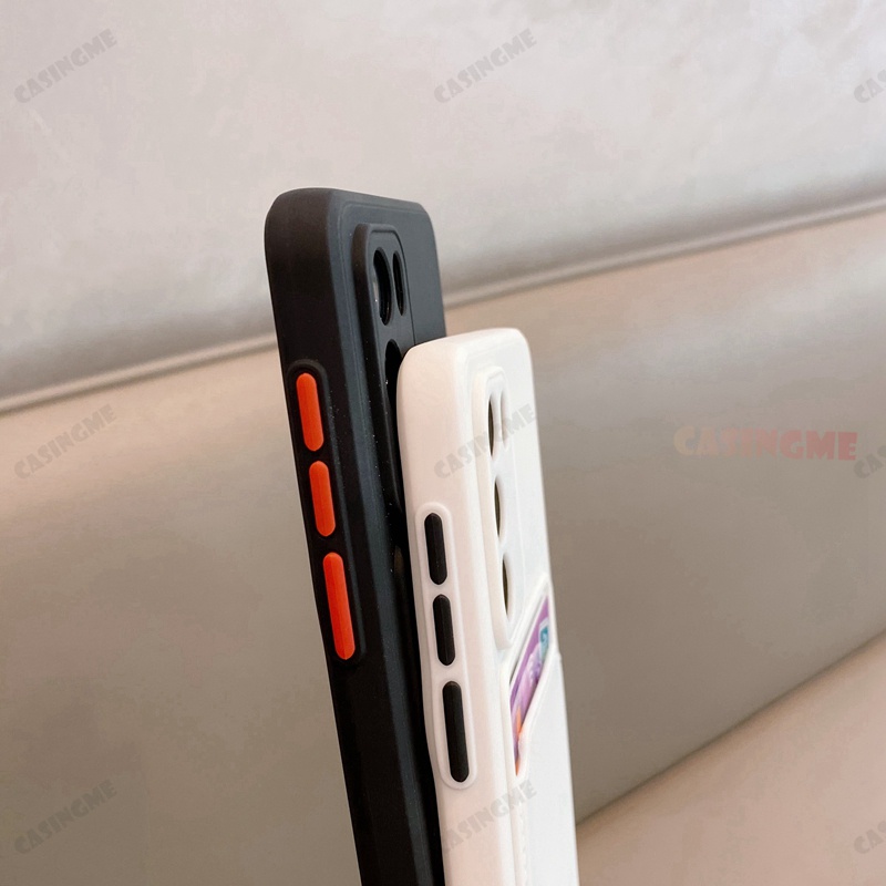 Ốp Điện Thoại Silicon TPU Mềm Chống Sốc Có Ngăn Đựng Thẻ Cho Samsung Galaxy S21FE 5G S21 S 21 Plus FE Ultra 4G 5G