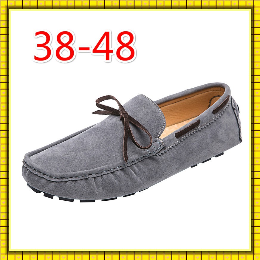 Giày Lười Chất Liệu Da Thời Trang Cho Nam size Lớn 45 46 47 48 Giày Thể Thao Thiết Kế Đơn Giản Thời Trang Trẻ Trung