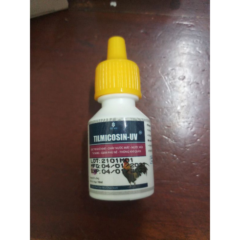 Tilmicosin 10ml hen, khẹc gà hsd 04/01/2023