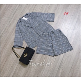 [Có sẵn] [Rẻ vô địch] [Siêu Sale] [Giá hủy diệt] [Ảnh thật] Sét áo vec kẻ + quần đùi CH12