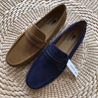 Giày lười da lộn nam Lacoste