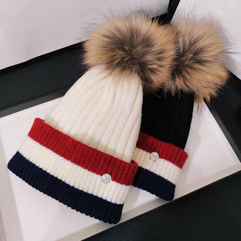 Mũ Len Beanie Dệt Kim Co Giãn Giữ Ấm Mùa Đông Cho Thanh Thiếu Niên Và Cô Gái