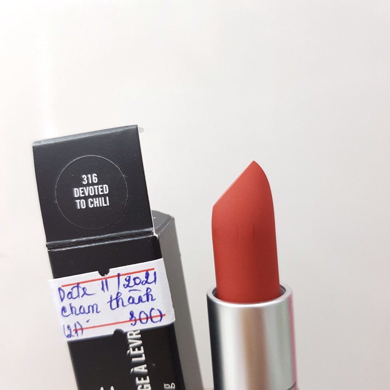 Thanh lý son MAC Powder Kiss màu Devoted To Chili lỗi như hình (Inbox số cụ thể để được hình chi tiết lỗi) | BigBuy360 - bigbuy360.vn