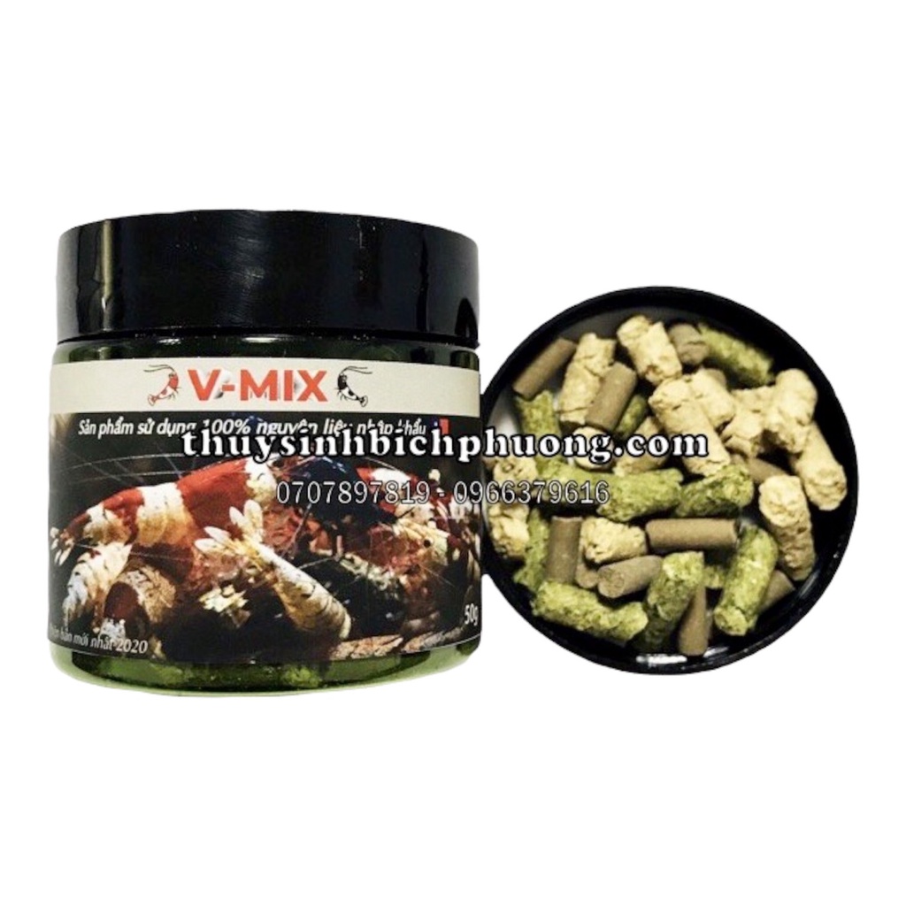 THỨC ĂN TÉP V-MIX TỔNG HỢP | CÁM TÉP BỔ SUNG DINH DƯỠNG CHO TÉP NGUYÊN LIỆU NGOẠI NHẬP