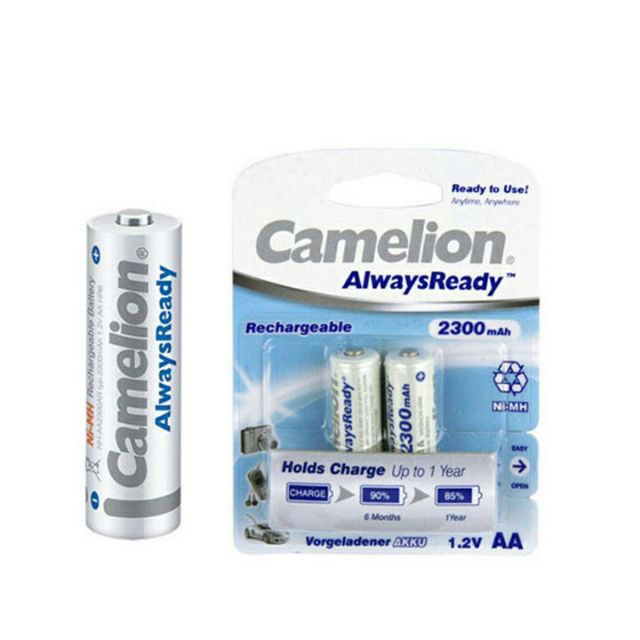 Pin sạc AA Camelion 2300mAh vỉ 2 viên