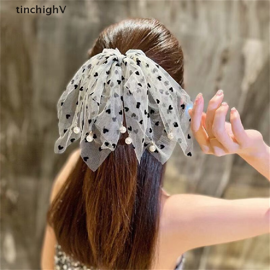 Dây Cột Tóc Lưới Đính Trai Thời Trang