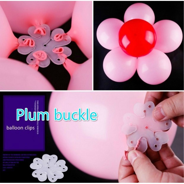 Set 10 Kẹp Khóa Bong Bóng Trang Trí Tiệc Sinh Nhật