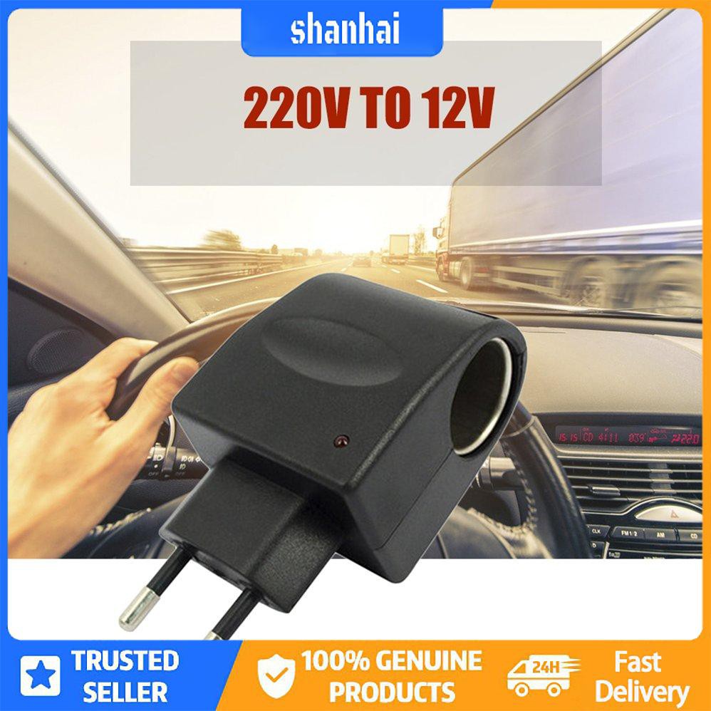 Bộ chuyển đổi nguồn điện ô tô 220V AC sang 12V DC Bộ chuyển đổi nguồn điện tự động cho thuốc lá Ổ cắm bật lửa