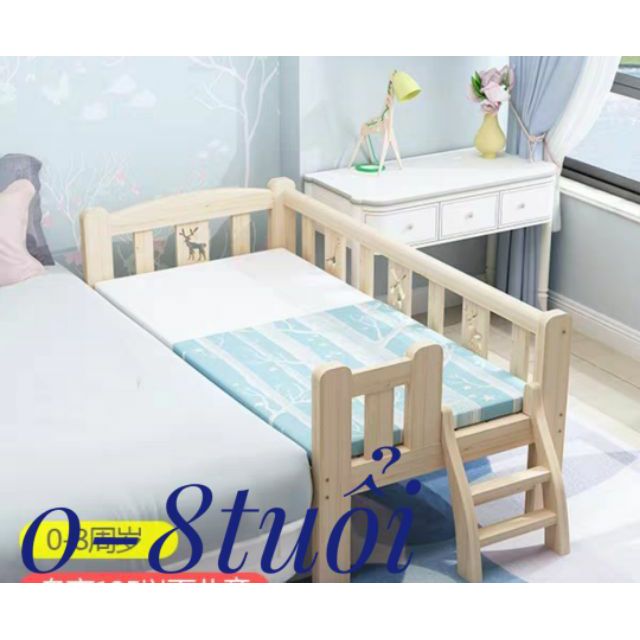 Giường trẻ em tiện lợi, đa năng (GỖ THÔNG NHẬP KHẨU)-CHẤT LƯỢNG ĐẢM BẢO(FREE SHIP)