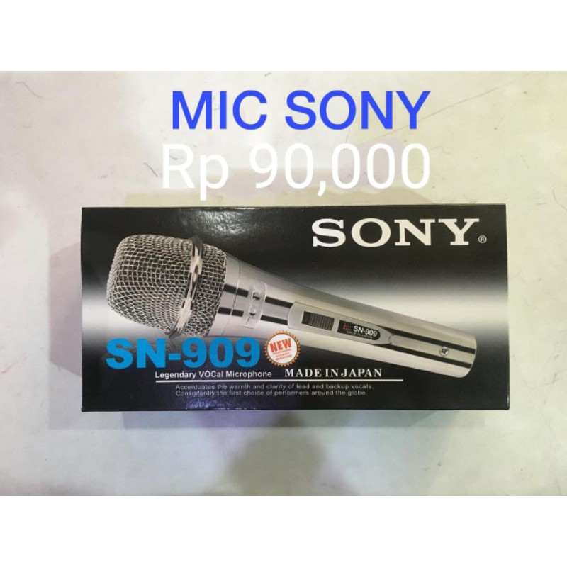 SONY Micro hát Karaoke có dây cáp màu bạc