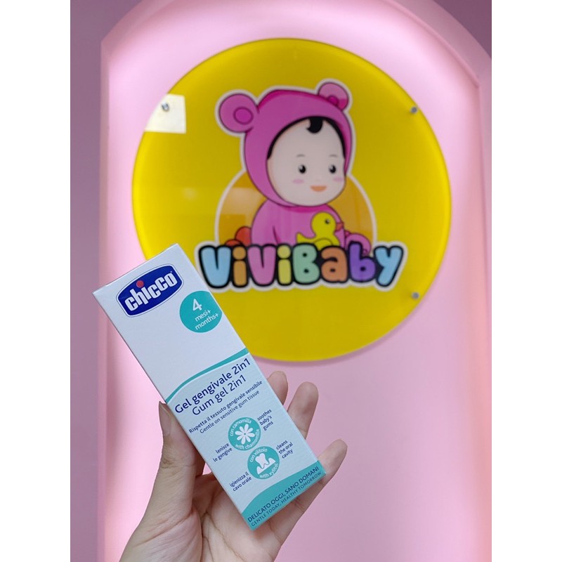 Gel mọc răng bôi lợi cho bé Chicco [Chính hãng]