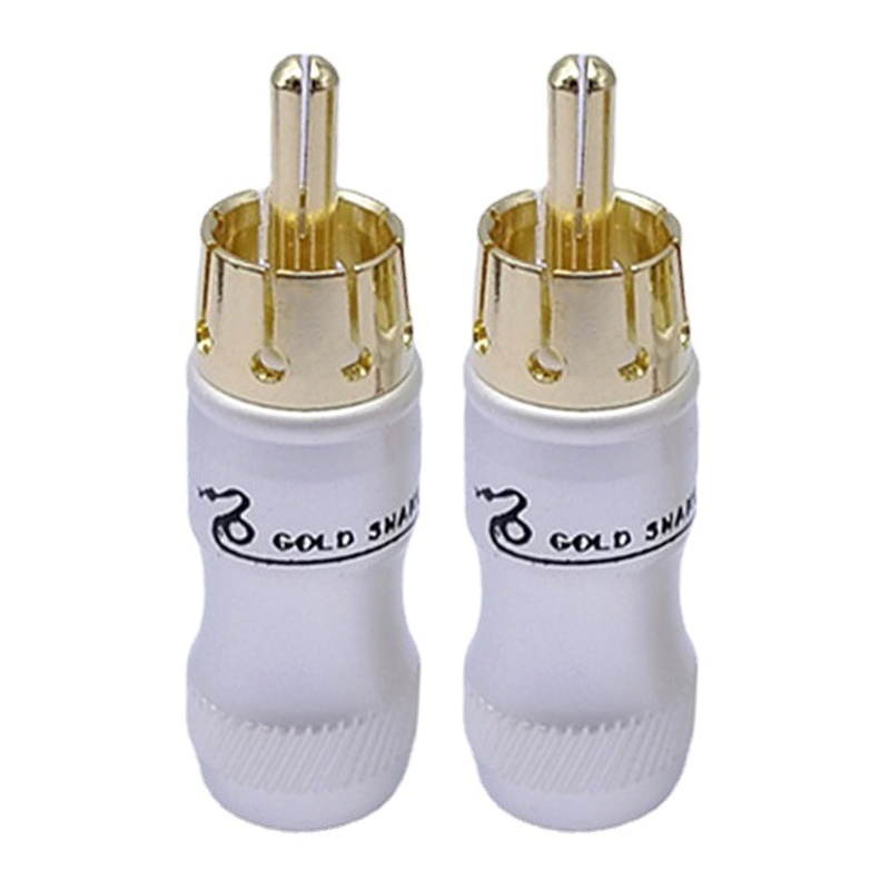 Phích Cắm RCA AV Hình Hoa Sen Bằng Kim Loại Gọn Nhẹ Chất Lượng Cao