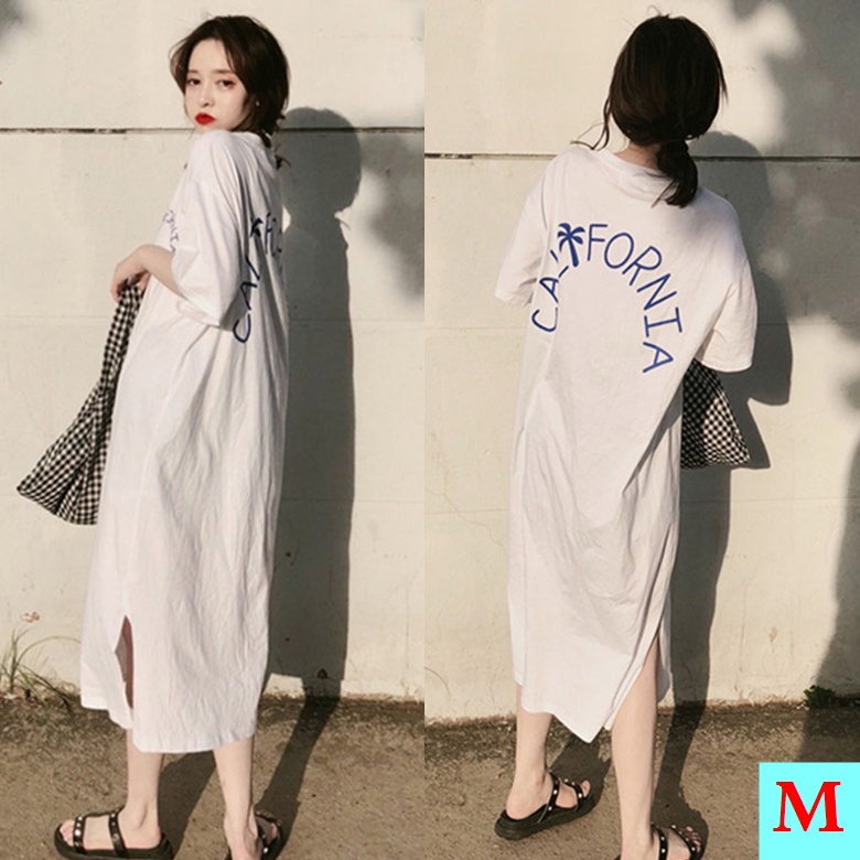 Đầm Ngủ Dáng Rộng Dài Quá Gối Phong Cách Hàn Quốc Thời Trang Mùa Hè Mới Cho Nữ