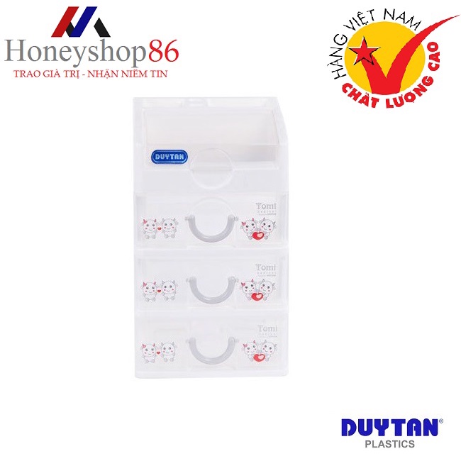 Tủ Nhựa Duy Tân TOMI Nhỏ 4 Ngăn 219/4 (Nhiều Màu) HONEYSHOP86