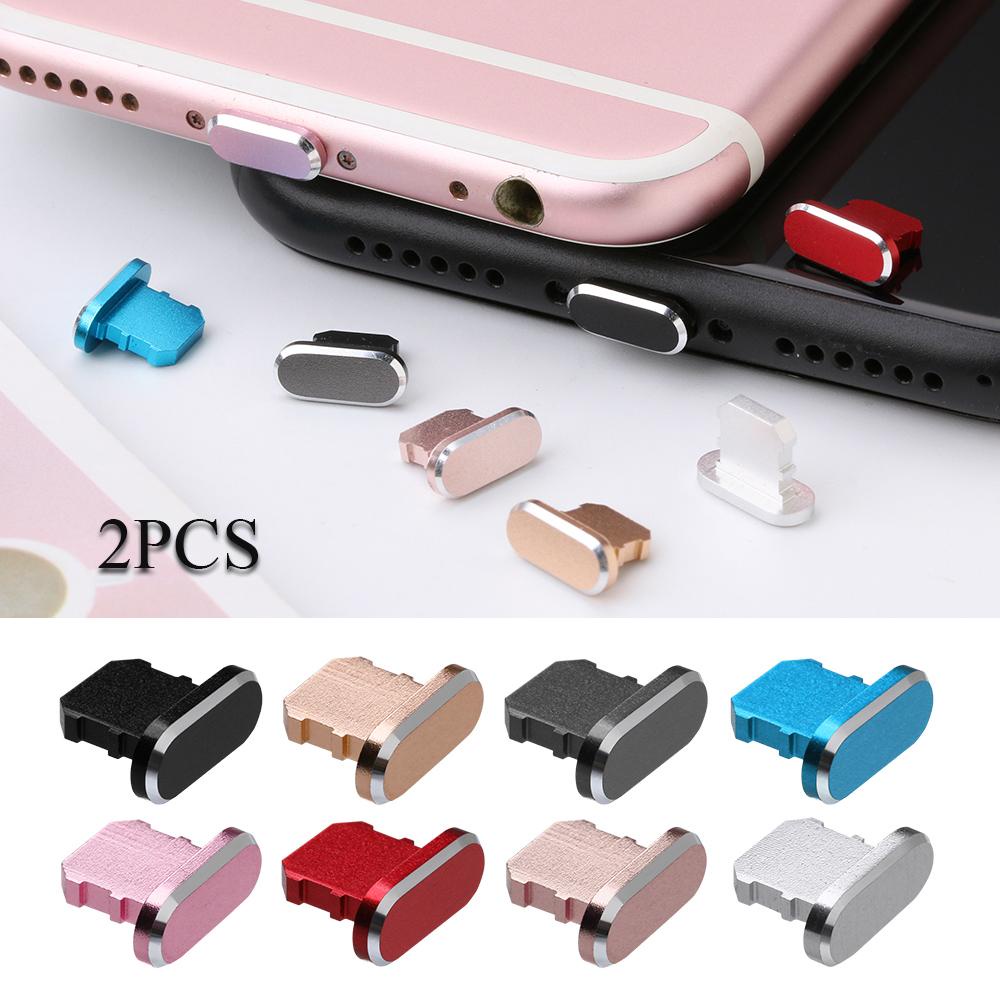 SUENIN Bộ 2 Nút Chặn Chống Bụi Bằng Kim Loại Cho iP 13 12 11 Pro Max X XR Max 8 7 6S Plus