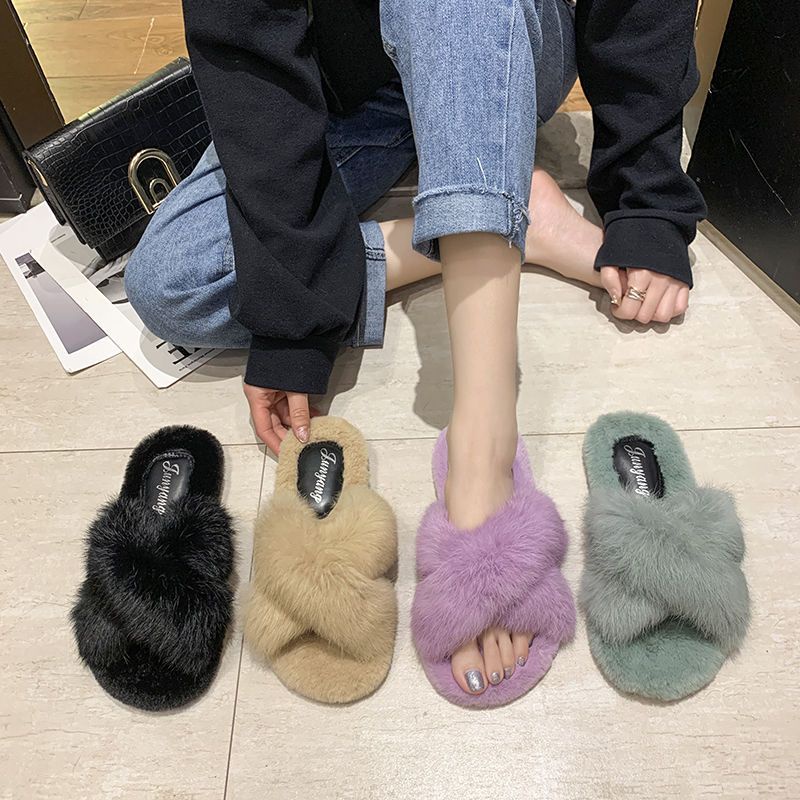 Dép Bông Đi Trong Nhà Thiết Kế Mới Thời Trang Dành Cho Mùa Thu Đông