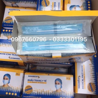 Khẩu trang y tế kháng khuẩn Danameco loại bọc riêng từng chiếc 1 vỉ BFE > 99%