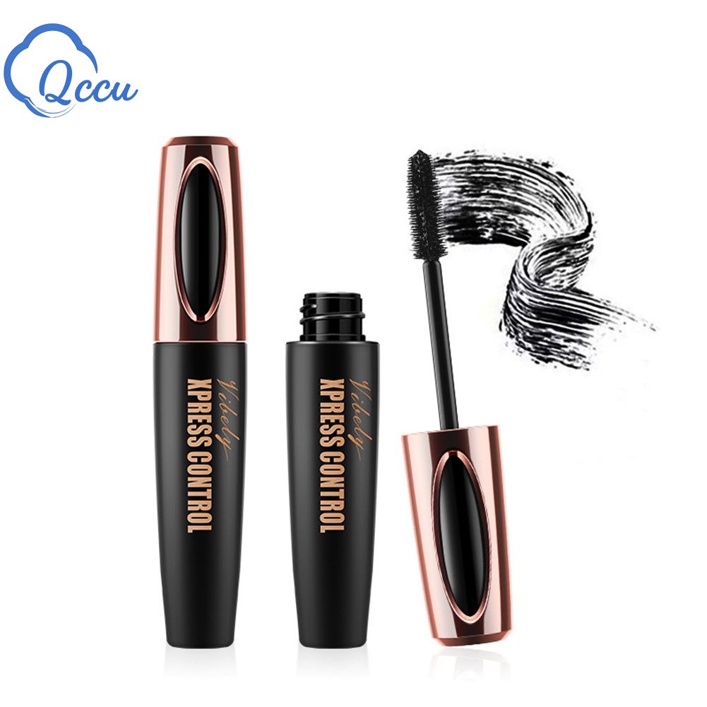 Mascara sợi 4D màu đen chống thấm nước chuốt dài mi
