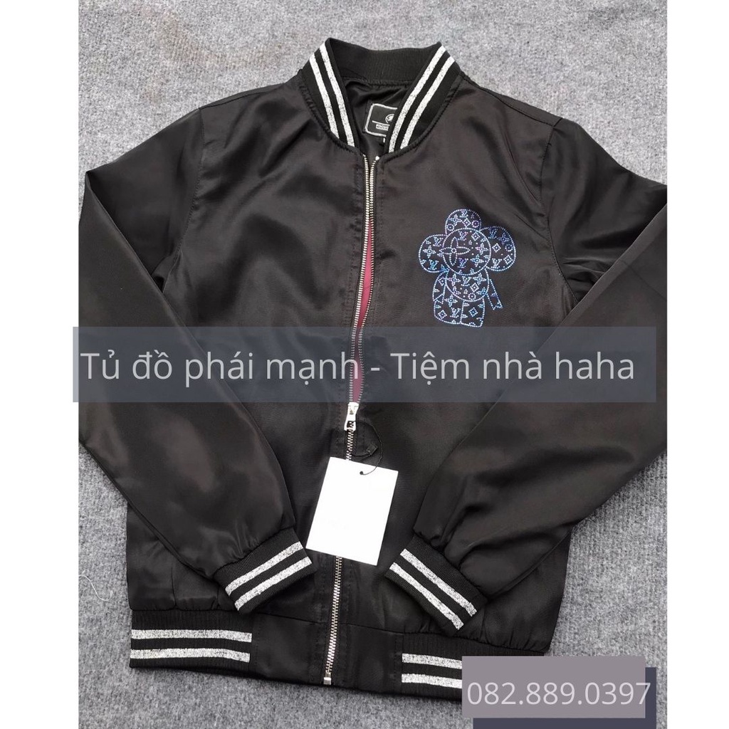 Bomber nỉ gió nam nữ LV dạ quang 7 màu, áo khoác nam, thời trang unisex - Tiệm nhà haha