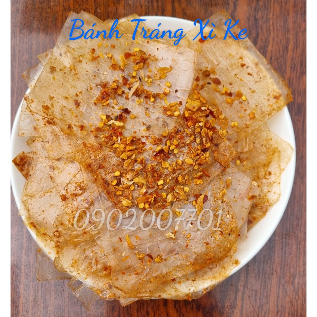 1 Gói Bánh tráng muối nhuyễn xì ke, bánh tráng xì ke - Bánh Tráng Muối Tỏi Nhuyễn Cay - Bánh Tráng Nghệ Sĩ