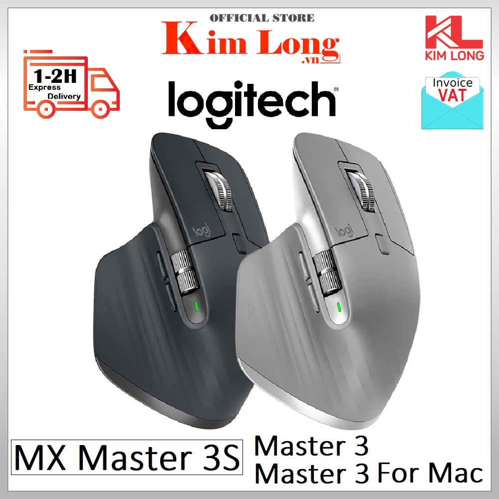Chuột Logitech MX Master 3S | Master 3 I Master 3 For Mac Không Dây - Bảo hành 12 Tháng chính hãng